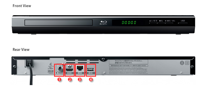 DBP-S100 本体外観・背面端子 イメージ