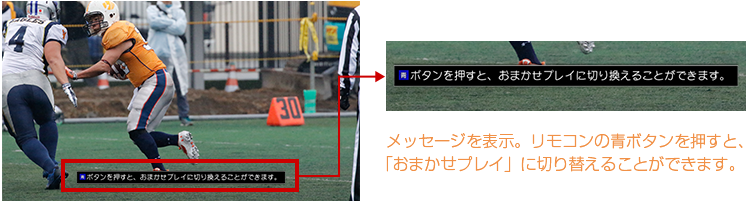 「「おまかせプレイ&trade;」対応コンテンツの場合」イメージ