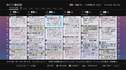 「番組表2」 : イメージ