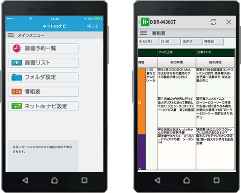 「スマホ対応ネットdeナビ」 : イメージ