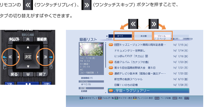 「フォルダの切り換え」イメージ