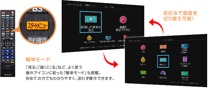 「デカ文字スタートメニュー」 : イメージ