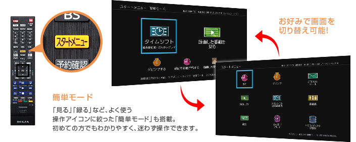 「スタートメニュー」イメージ