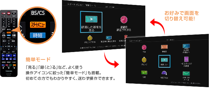 「デカ文字スタートメニュー」 : イメージ