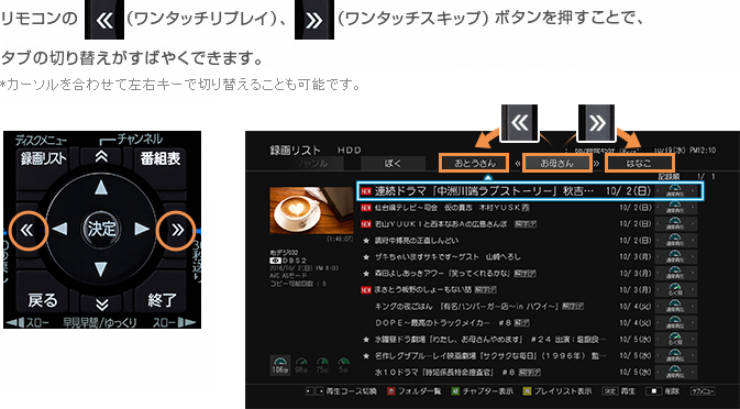 「フォルダの切り替え」 : イメージ