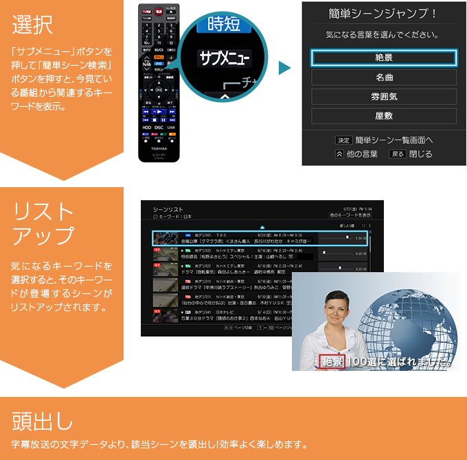 「簡単シーンジャンプ」 : イメージ
