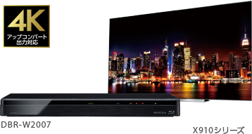 「4Kアップコンバート出力対応」 : イメージ
