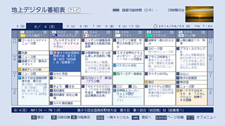 「番組表」イメージ