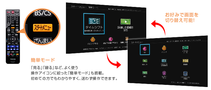 「スタートメニュー」イメージ