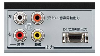 D1/D2映像出力端子イメージ