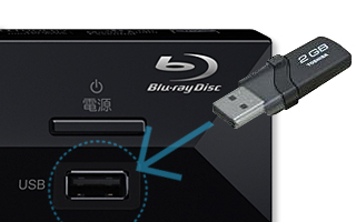 USBメモりー端子