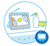 半身浴中にテレビでドラマ。私だけの癒やしの時間。