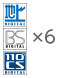 地デジ+BS+CS×6