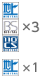 地デジ×4+BS×3+CS×3