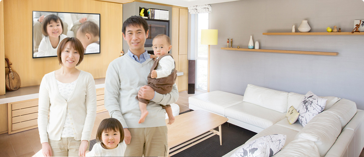 「4Kテレビ」なら、スマートフォンで撮った写真や動画も大画面でもっとキレイに再現！（イメージ）
