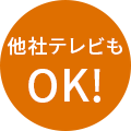 他社テレビもOK!