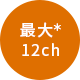最大*12ch