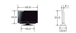 26V型A1の外形寸法図