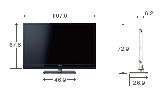 46V型A2の外形寸法図