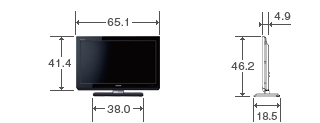 26V型A2の外形寸法図