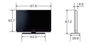 40V型AS2の外形寸法図