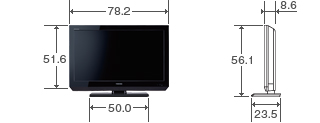 32V型AS2の外形寸法図