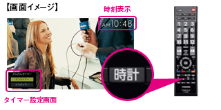 大きな文字のデジタル時刻表示や目覚まし機能を搭載した「いつでも時計」