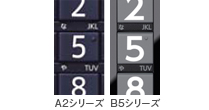 「大きく太い文字でくっきり見やすい」イメージ