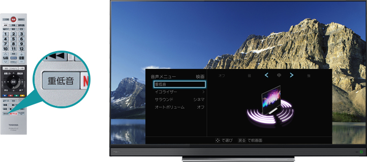 「レグザ サウンドイコライザー・ハイブリッド」 イメージ