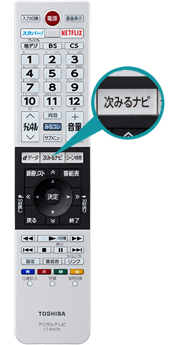 「レグザリモコン」 イメージ