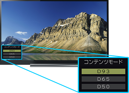 「モニター(D93/D65/D50)」 イメージ