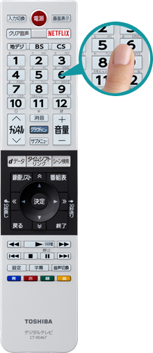 「レグザリモコン」 イメージ