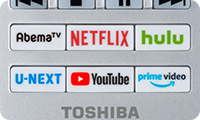 「ボタンひとつで動画配信サービスへダイレクトにアクセス」 イメージ