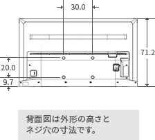 「55V型C340Xの寸法図」 イメージ