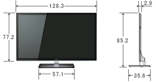 55V型F1の外形寸法図
