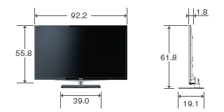 40V型G5の外形寸法図