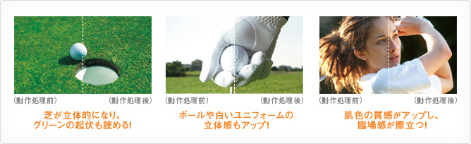 「ゴルフモード」イメージ