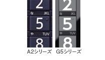 「大きく太い文字でくっきり見やすい」イメージ
