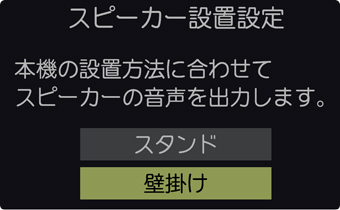 「壁掛けモード搭載」イメージ
