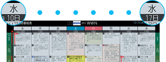 「週間番組表」イメージ