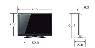 37V型H1の外形寸法図