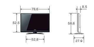 32V型H1の外形寸法図