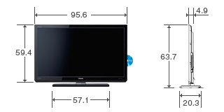 40V型HB2の外形寸法図