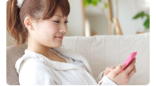 「外出先などで見ていた動画をリビングで！」イメージ