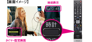 「大きな表示でとても見やすい- いつでも時計」イメージ