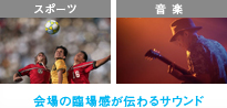 会場の臨場感が伝わるサウンド
