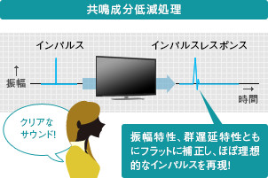 「共鳴成分低減処理」 : イメージ