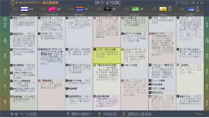 「過去番組表」 イメージ