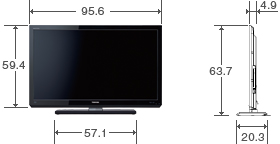 40V型RB2の外形寸法図