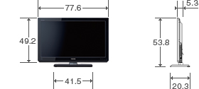 32V型RB2の外形寸法図